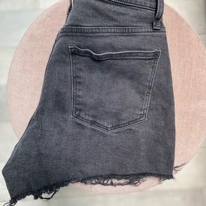 Madewell black jean shorts